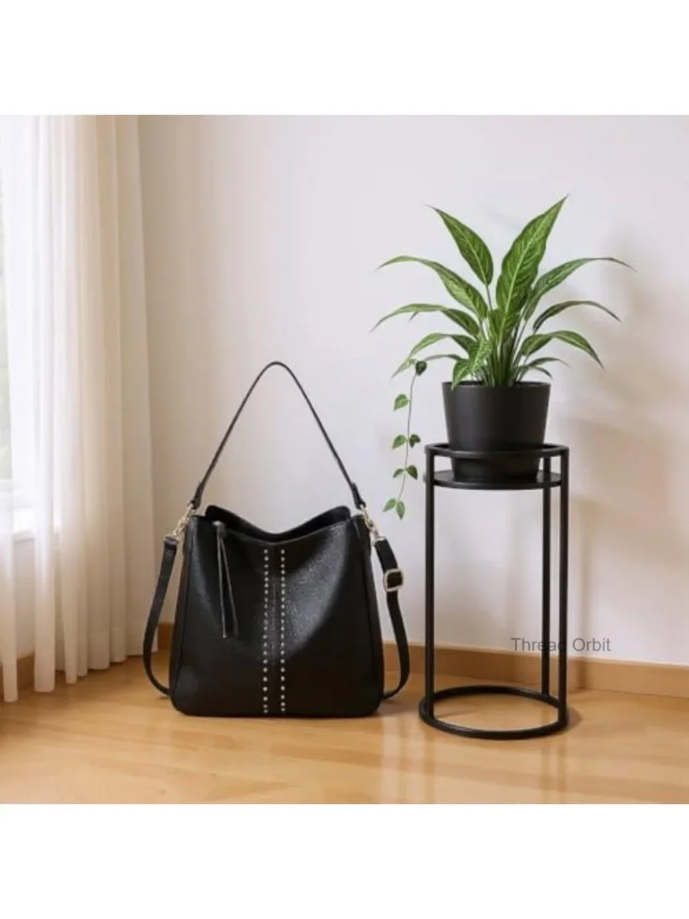 Hobo Crossbody Bag for Women Pu Leather Shoulder Handbag